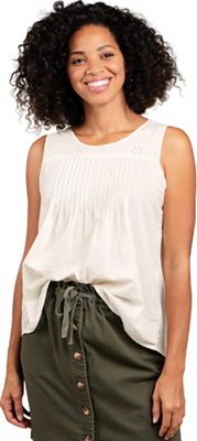 Toad & Co Women's Willet Pintuck Tank - Large - Egret product image