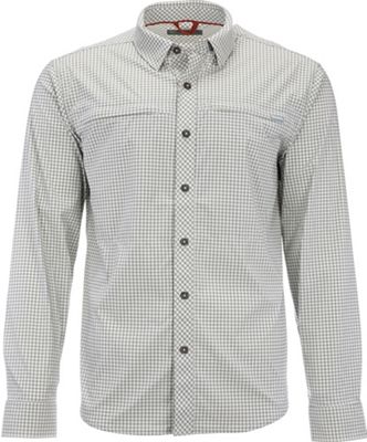 Simms Men's Bugstopper LS Plaid Shirt - Small - Sterling Morada Plaid product image