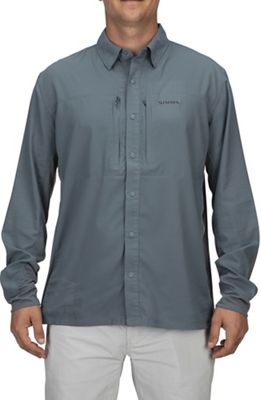 Simms Men's Bugstopper Intruder Bicomp LS Shirt - Medium - Storm product image