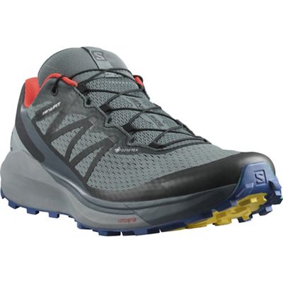 Salomon Men's Sense Ride 4 GTX Invisible Fit Shoe - 11 - Stormy Weather / Quarry / Cherry Tomato product image