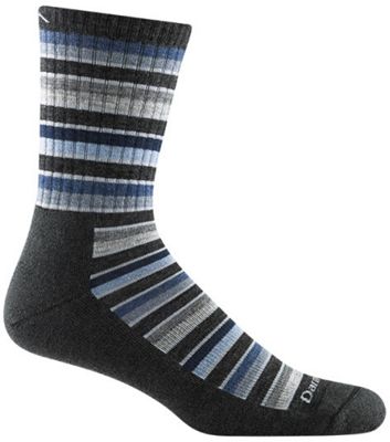Darn Tough Men's Decade Stripe Micro Crew Midweight Cushion Sock - XL - Black product image