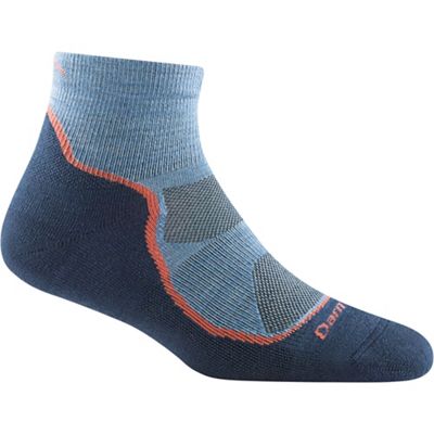 Darn Tough Women's Light Hiker 1/4 Lightweight Cushion Sock - Medium - Denim product image