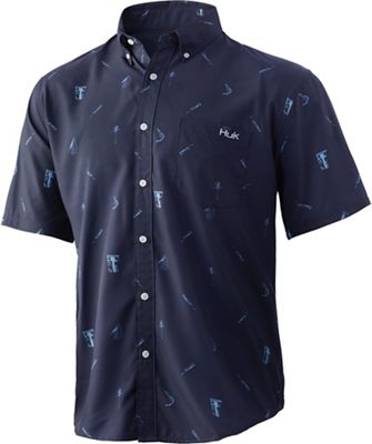 Huk Men's Big Shrimpin' Teaser Shirt - Small - Sargasso Sea product image