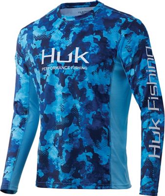 Huk Men's Icon X KC Refraction Camo LS Top - Small - San Sal product image