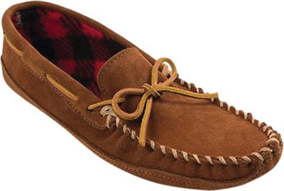 Minnetonka Men's Double Bottom Fleece Moc - 9 - Brown product image