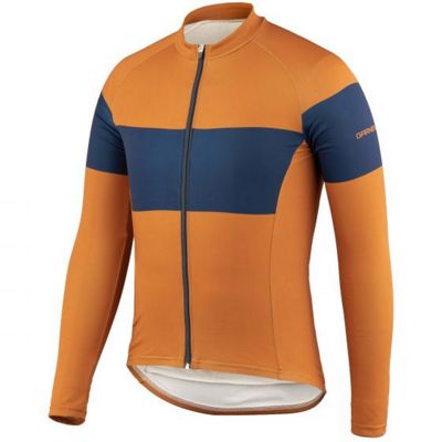 Louis Garneau Men's Rugged LS Jersey - XL - Caramel / Blue product image