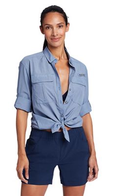 Eddie Bauer Women's Guide UPF Field LS Shirt - Medium - Deep Sky product image