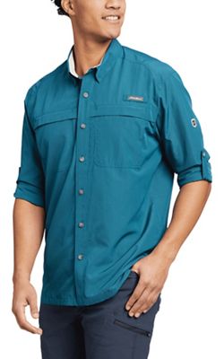 Eddie Bauer Men's Upf Guide LS Shirt - Small - Aqmarine product image