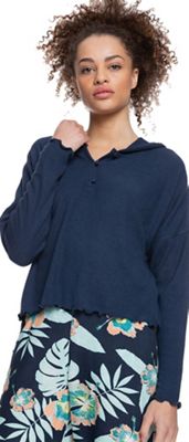 Roxy Women's Cozy Day Hoodie - Large - Mood Indigo product image