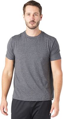 Glyder Men's Salton Short Sleeve Tee - Medium - Black Heather Stripe product image