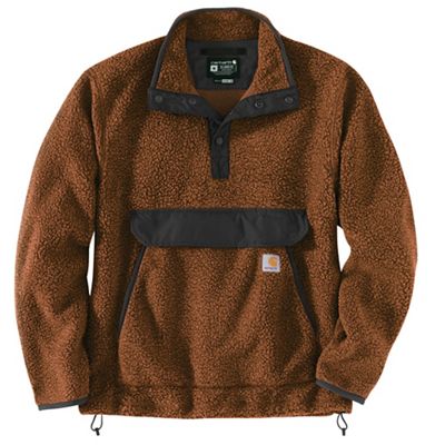 Carhartt Men's Relaxed Fit Fleece Pullover - Large Regular - Burnt Sienna / Black Heather product image