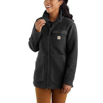Carhartt Womens Relaxed Fit Fleece Coat - Large - Black