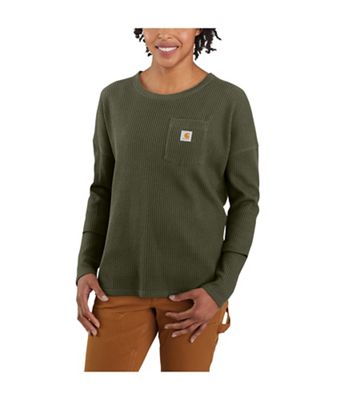 Carhartt Womens Relaxed Fit Heavyweight LS Crewneck Pocket Thermal Sh - Me - 6597798 - Outdoors Features of the Carhartt Womens Relaxed Fit Heavyw sku 6597798