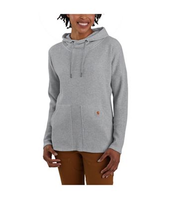 Carhartt Women's Relaxed Fit Heavyweight LS Hooded Thermal Shirt - XS - Heather Grey product image