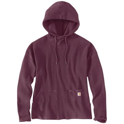Carhartt Women's Relaxed Fit Heavyweight LS Hooded Thermal Shirt - Small - Blackberry Heather product image