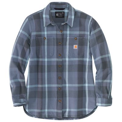 Carhartt Womens Rugged Flex Loose Fit Heavyweight Twill Flannel LS Pl - Me