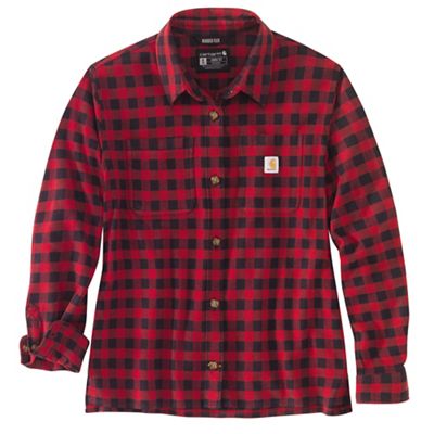 Carhartt Womens Rugged Flex Loose Fit Midweight Flannel LS Plaid Shir - XS - 6596962 - Outdoors Features of the Carhartt Womens Rugged Flex Loose  sku 6596962