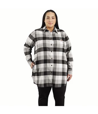 Carhartt Womens Rugged Flex Relaxed Fit Midweight Flannel LS Plaid Tu - XS