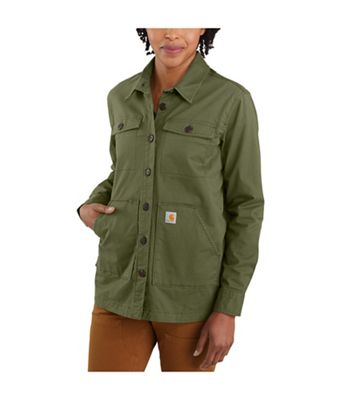 Carhartt Womens Relaxed Fit Twill Lined Overshirt - XS - Basil