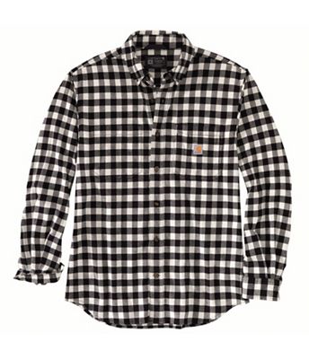 Carhartt Men's Rugged Flex Relaxed Fit Midweight Flannel LS Shirt - 4XL Regular - Black product image