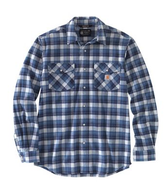 Carhartt Mens Rugged Flex Relaxed Fit Midweight Flannel LS Snap-Front - Sm - 6598531 - Outdoors Features of the Carhartt Mens Rugged Flex Relaxed  sku 6598531