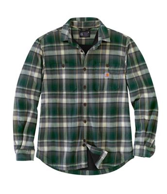 Carhartt Mens Rugged Flex Relaxed Fit Midweight Flannel Fleece-Lined  - 3X