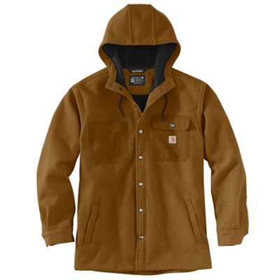 Carhartt Mens Rain Defender Relaxed Fit Heavyweight Hooded Shirt Jac - Sma