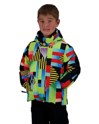 Obermeyer Kids' Camber Jacket - 7 - Stripe-Out