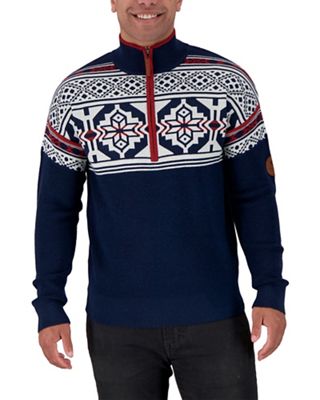Obermeyer Mens Fritz 1/2 Zip Sweater - Large - Admiral