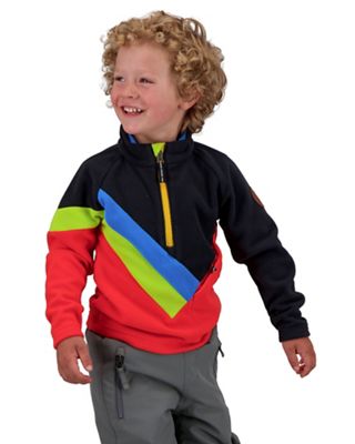 Obermeyer Kids Morgan Fleece Top - Small - Red - 6605810 - Outdoors Features of the Obermeyer Kids Morgan Fleece Top F sku 6605810