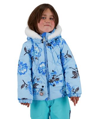 Obermeyer Girls Roselet Jacket - 6 - Roses-R-Blue - 6606680 - Outdoors Features of the Obermeyer Girls Roselet Jacket Rem sku 6606680