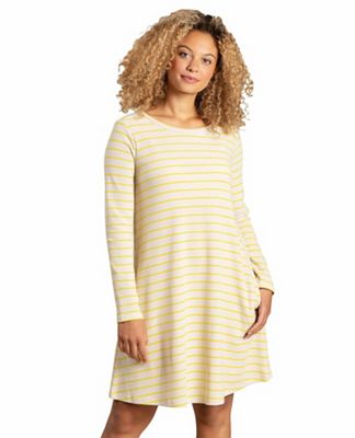 Toad & Co Women's Foothill LS Swing Dress - Small - Salt Foothill Stripe product image