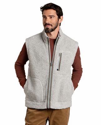Toad & Co Men's Sespe Sherpa Vest - Large - Light Heather Grey II product image