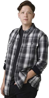 Prana Men's Glover Park Lined Flannel Shirt - Small - Black product image