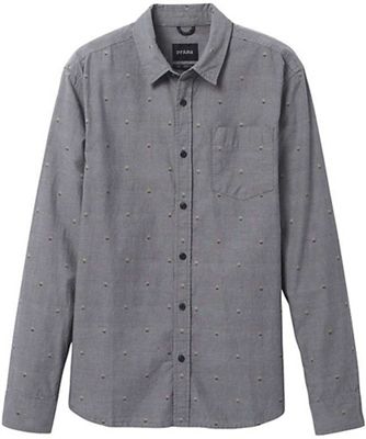 Prana Men's Lewisville Shirt - Small - Dark Iron Scratch F21 product image