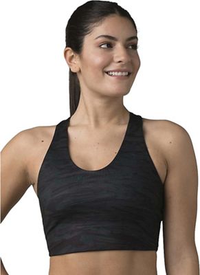 Prana Women's Momento Crop Top - Reversible - XL - Black Travertine / Sage Brush product image
