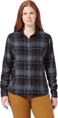Royal Robbins Women's Dream Trekker Flannel LS Shirt - Small - Naval Rena Pld product image