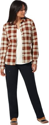 Royal Robbins Women's Lieback Organic Cotton Flannel LS Shirt - Small - Syrah Malindi product image