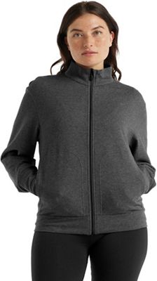 Icebreaker Women's Central LS Zip Sweatshirt - Small - Gritstone Heather product image