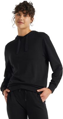 Icebreaker Women's Crush LS Hoodie - Large - Black product image