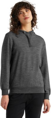 Icebreaker Women's Crush LS Hoodie - Large - Gritstone Heather product image