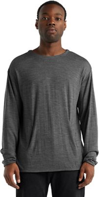 Icebreaker Men's Deice LS Hand Pocket Crewe - XL - Gritstone Heather product image