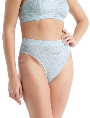 Icebreaker Women's Queens High Cut Brief - Small - Haze / Aop product image