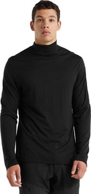 Icebreaker Men's Roamaway LS Mock Neck - Medium - Black product image