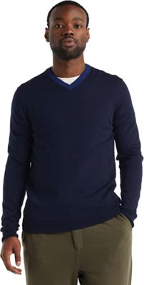 Icebreaker Men's Shearer V Sweater - Large - Midnight Navy product image