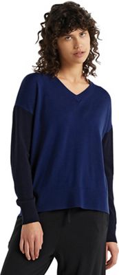 Icebreaker Women's Shearer V Sweater - Small - Royal Navy product image