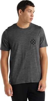 Icebreaker Men's Tech Lite II SS Tee Nonetwork - Medium - Gritstone Heather product image