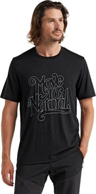 Icebreaker Men's Tech Lite II SS Tee Move To Natural - Large - Black product image
