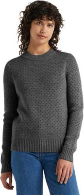 Icebreaker Women's Waypoint Crewe Sweater - Medium - Gritstone Heather product image
