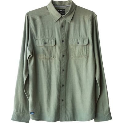 KAVU Men's Franklin Shirt - Medium - Sycamore product image